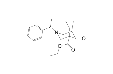 9-Oxo-3-((S)-1-phenyl-ethyl)-3-aza-bicyclo[3.3.1]nonane-1-carboxylic acid ethyl ester