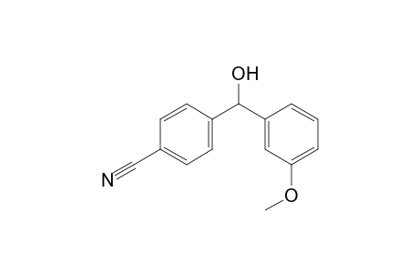 4-(hydroxy(3-methoxyphenyl)methyl)benzonitrile