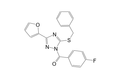 1H-1,2,4-triazole, 1-(4-fluorobenzoyl)-3-(2-furanyl)-5-[(phenylmethyl)thio]-