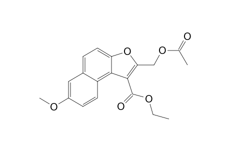 2-(acetoxymethyl)-7-methoxy-benzo[e]benzofuran-1-carboxylic acid ethyl ester