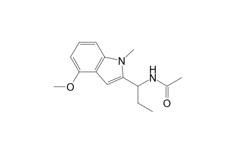Acetamide, N-[1-(4-methoxy-1-methyl-1H-indol-2-yl)propyl]-