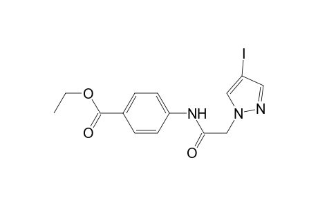 4-[[2-(4-iodo-1-pyrazolyl)-1-oxoethyl]amino]benzoic acid ethyl ester