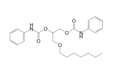 3-(heptyloxy)-1,2-propanediol, dicarbanilate