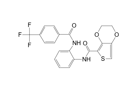 N-[2-[[4-(trifluoromethyl)benzoyl]amino]phenyl]-2,3-dihydrothieno[3,4-b][1,4]dioxine-5-carboxamide