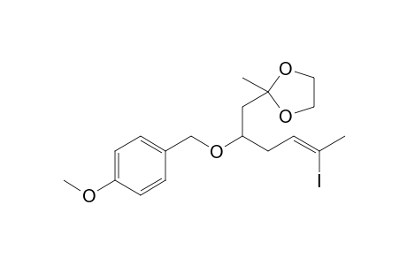 2-{[2'-(p-Methoxybenzyl)oxy]-5'-iodo-4'-hexenyl}-2-methyl-1,3-dioxolane
