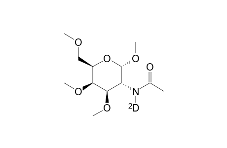 Methyl-2-(n-deutero-acetamido)-2-desoxy-3,4,6-tri-O-methyl-.alpha.-D-galactopyranoside