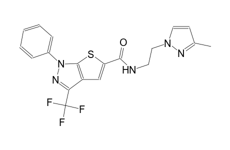 1H-thieno[2,3-c]pyrazole-5-carboxamide, N-[2-(3-methyl-1H-pyrazol-1-yl)ethyl]-1-phenyl-3-(trifluoromethyl)-