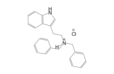 N,N-dibenzyl-2-(1H-indol-3-yl)ethanaminium chloride