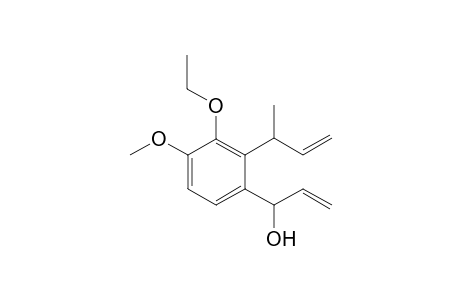 1-[3-Ethoxy-4-methoxy-2-(1-methylallyl)phenyl]-2-propen-1-ol