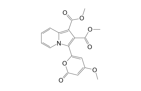 3-(4-methoxy-6-oxo-2-pyranyl)indolizine-1,2-dicarboxylic acid dimethyl ester