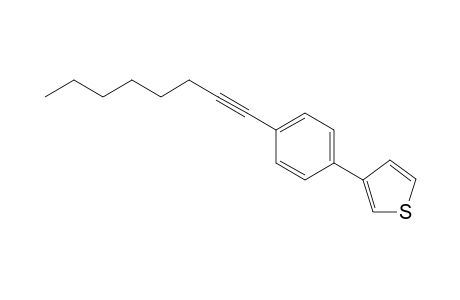 3-(4-(1-Octynyl)phenyl)thiophene