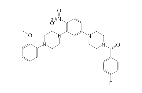 2-(4-{5-[4-(4-fluorobenzoyl)-1-piperazinyl]-2-nitrophenyl}-1-piperazinyl)phenyl methyl ether