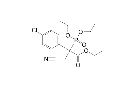 Ethyl 2-(4-chlorophenyl)-3-cyano-2-diethoxyphosphinylpropanoate