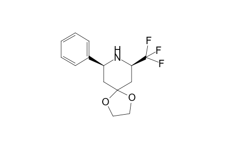 (+-)-(7S*,9R*)-9-Phenyl-7-(trifluoromethyl)-1,4-dioxa-8-azaspiro[4.5]decane