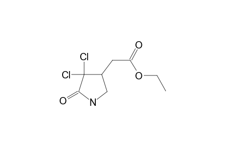 2-(4,4-dichloro-5-keto-pyrrolidin-3-yl)acetic acid ethyl ester