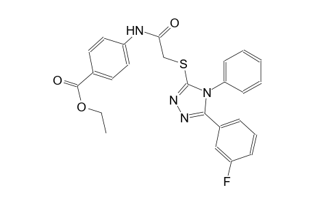 benzoic acid, 4-[[[[5-(3-fluorophenyl)-4-phenyl-4H-1,2,4-triazol-3-yl]thio]acetyl]amino]-, ethyl ester