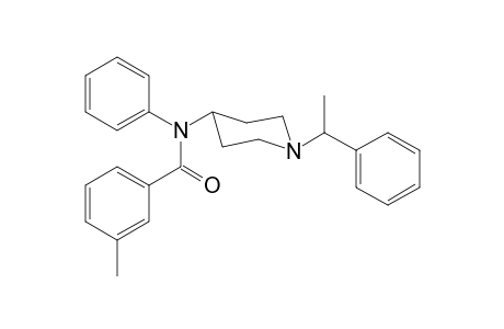 3-Methyl-N-phenyl-N-[1-(1-phenylethyl)piperidin-4-yl]benzamide