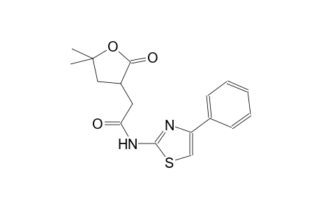 2-(5,5-dimethyl-2-oxotetrahydro-3-furanyl)-N-(4-phenyl-1,3-thiazol-2-yl)acetamide