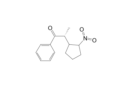 1-Propanone, 2-(2-nitrocyclopentyl)-1-phenyl-