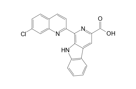 6-(7-Chloroquinolin-2-yl)pyridino[4,5-b]indole-8-carboxylic acid