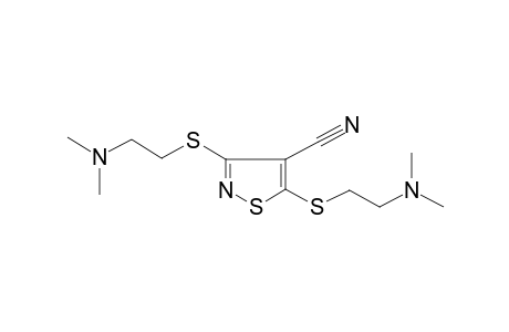 3,5-Bis([2-(dimethylamino)ethyl]sulfanyl)-4-isothiazolecarbonitrile