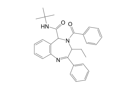 4-Benzoyl-N-(tert-butyl)-3-ethyl-2-phenyl-4,5-dihydro-3H-1,4-benzodiazepine-5-carboxamide