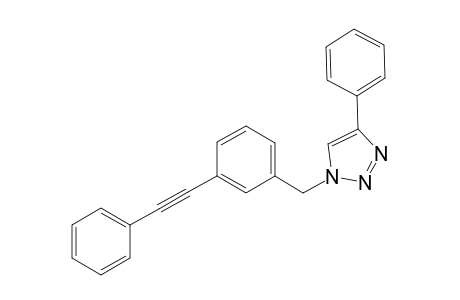 1-(3-(2-phenylethynyl)benzyl)-4-phenyl-1H-1,2,3-triazole
