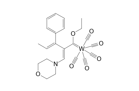 Pentacarbonyl-[1-ethoxy-1-(1'-morpholino-3'-phenyl-1',3'-pentadien-2'-yl)methylene]tungsten