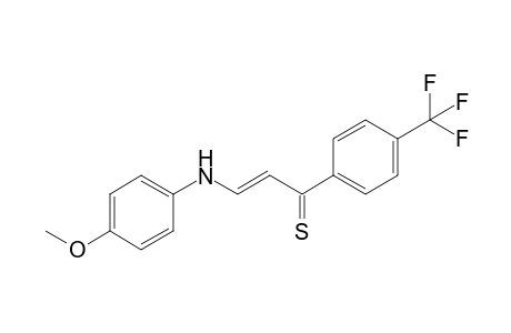 3-(4-Methoxyanilino)-1-(4-trifluoromethylphenyl)prop-2-en-1-thione