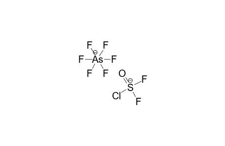 Sulfur(1+), chlorodifluorooxo-, (T-4)-, hexafluoroarsenate(1-)