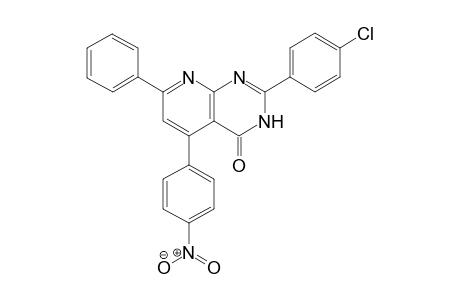 2-(4-Chlorophenyl)-5-(4-nitrophenyl)-7-phenyl-3,4-dihydropyrido[2,3-d]pyrimidin-4-one