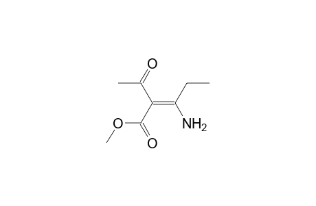 2-Pentenoic acid, 2-acetyl-3-amino-, methyl ester