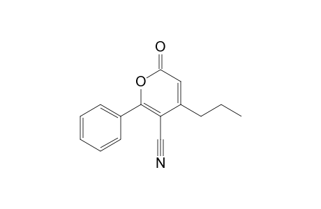 4-Propyl-2-oxo-6-phenyl-2H-pyran-5-carbonitrile