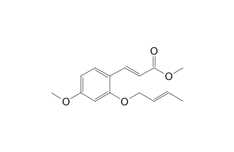 Methyl 2'-(but-2-enyloxy)-4'-methyloxycinnamate