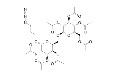 #20B;3-AZIDOPROPYL-[3',4',6'-TRI-O-ACETYL-2'-DEOXY-2'-ACETAMIDO-D-GLUCOPYRANOSYL]-(1->6)-ALPHA-D-3,4-DI-O-ACETYL-2-DEOXY-2-ACETAMIDO-D-GALACTOPYRANOSIDE
