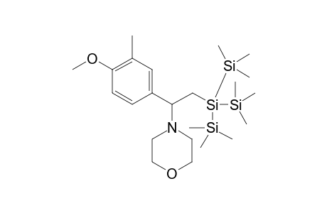 4-(2-(1,1,1,3,3,3-hexamethyl-2-(trimethylsilyl)trisilan-2-yl)-1-(4-methoxy-3-methylphenyl)ethyl) morpholine