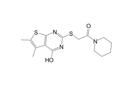 thieno[2,3-d]pyrimidin-4-ol, 5,6-dimethyl-2-[[2-oxo-2-(1-piperidinyl)ethyl]thio]-