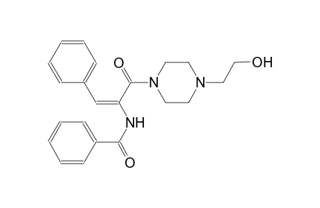 benzamide, N-[(E)-1-[[4-(2-hydroxyethyl)-1-piperazinyl]carbonyl]-2-phenylethenyl]-