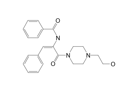 benzamide, N-[(E)-1-[[4-(2-hydroxyethyl)-1-piperazinyl]carbonyl]-2-phenylethenyl]-