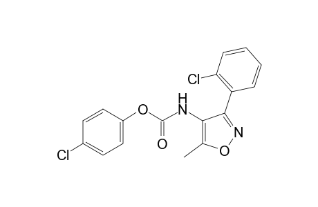 3-(o-chlorophenyl-5-methyl-4-isoxazolecarbamic acid, p-chlorophenyl ester