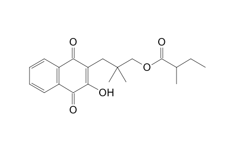 3-(1,4-Dihydro-2-hydroxy-1,4-dioxonaphthalen-3-yl)-2,2-dimethylpropyl 2-Methylbutanoate
