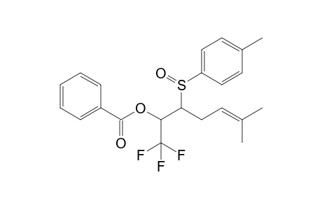 6-Methyl-1,1,1-trifluoro-3-[(4'-methylphenyl)sulfinyl]hept-5-en-2-yl benzoate