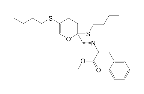 Methyl-N-{[2,5-bis-(butylthio)-3,4-dihydro-2H-pyran-2-yl]methylen}phenyl-alaninate