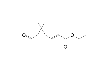 2,2-Dimethyl-3-[2-(ethoxycarbonyl)ethenyl]cyclopropane-1-carboxaldehyde