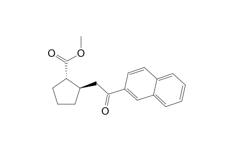 (1S,2R)-2-[2-(2-naphthalenyl)-2-oxoethyl]-1-cyclopentanecarboxylic acid methyl ester