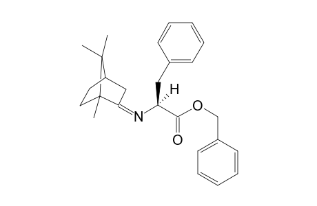 Benzyl N-[(1R,2E,4R)-bornan-2-ylidene]-(S)-phenylalaninate [benzyl (S)-3'-phenyl-2'-([1R,2E,4R]-1,7,7,trimethylbicyclo[2.2.1]heptan-2-ylideneamino)propanoate]