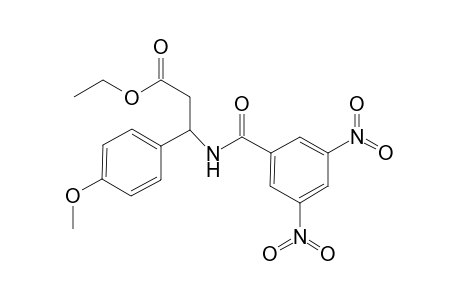 3-[[(3,5-dinitrophenyl)-oxomethyl]amino]-3-(4-methoxyphenyl)propanoic acid ethyl ester
