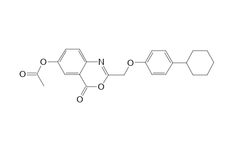 2-[(4-Cyclohexylphenoxy)methyl]-4-oxo-4H-3,1-benzoxazin-6-yl acetate