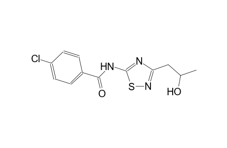 4-chloro-N-[3-(2-hydroxypropyl)-1,2,4-thiadiazol-5-yl]benzamide