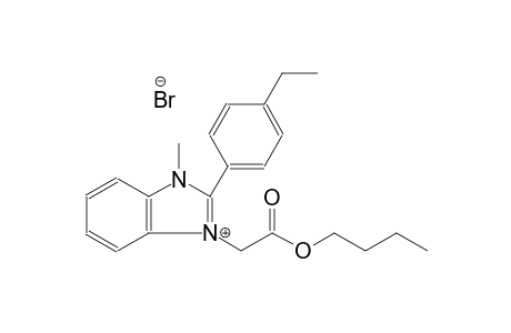 1-(2-butoxy-2-oxoethyl)-2-(4-ethylphenyl)-3-methyl-3H-benzimidazol-1-ium bromide